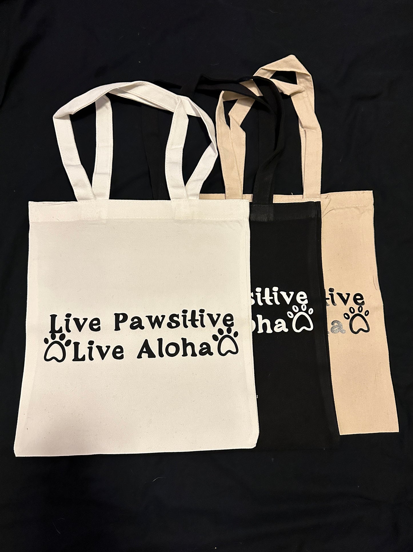 Live Pawsitive Tote Bag