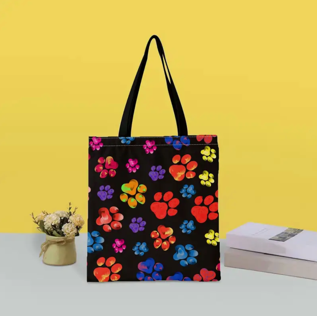 Colorful Paw Tote