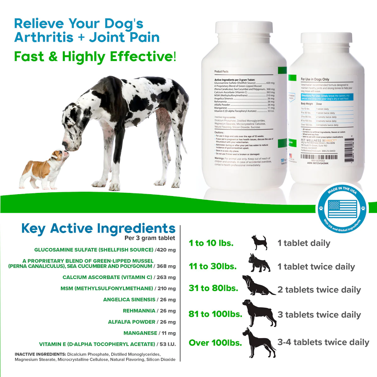 Combination: Advanced Hip & Joint, Probiotic, Oral Care