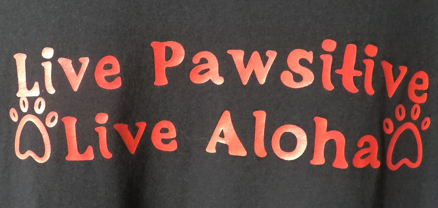 Live Pawsitive (Black) T-shirt