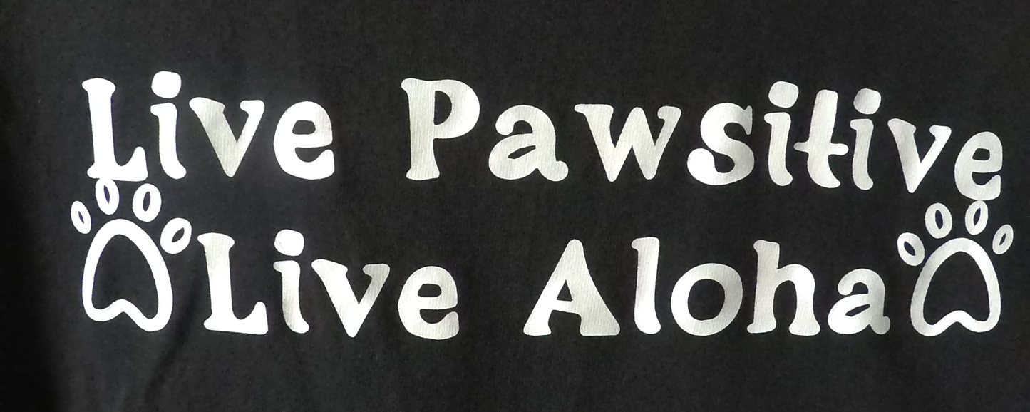 Live Pawsitive (Black) T-shirt