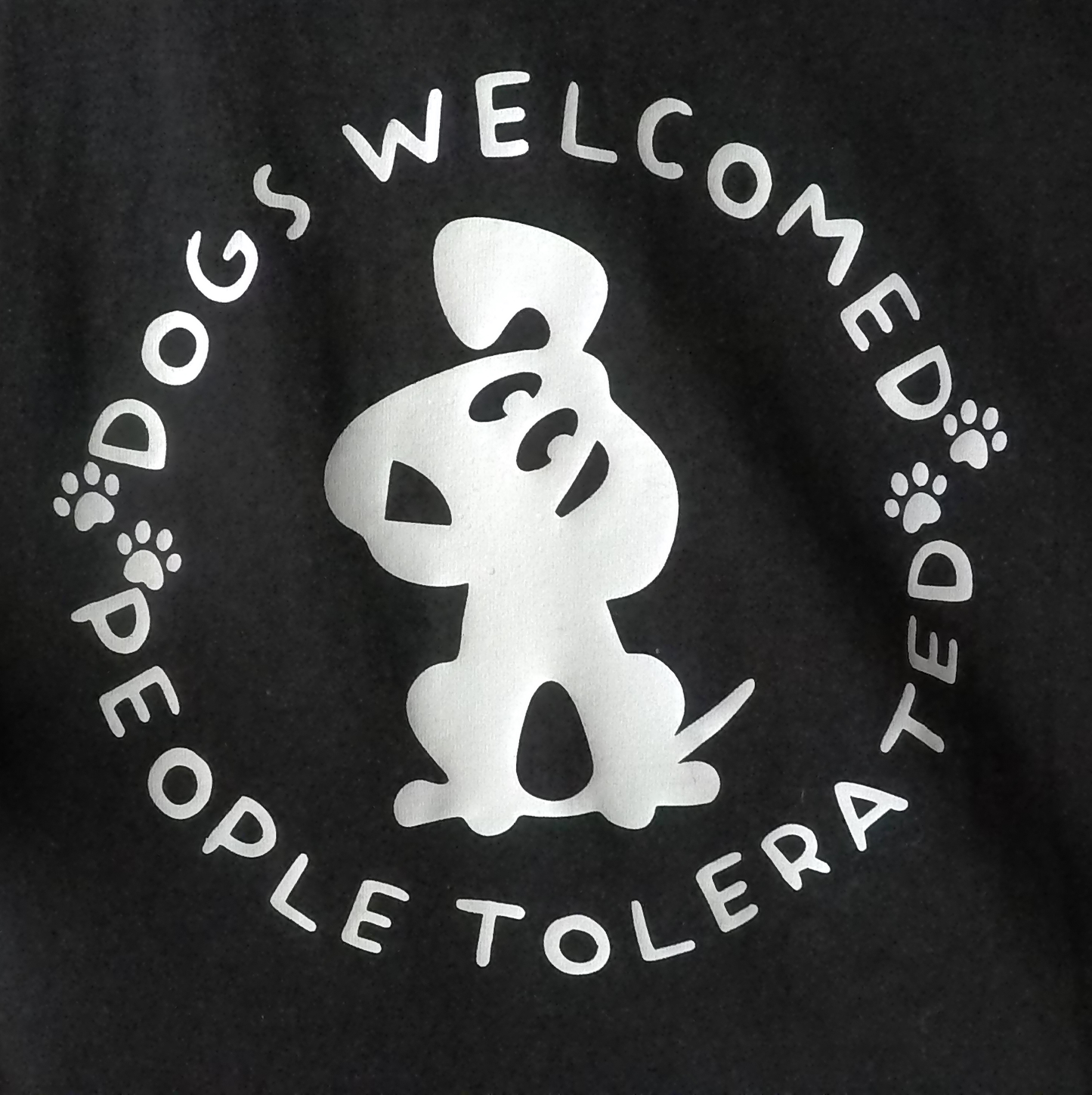 Dogs Welcomed (Black) T-Shirt