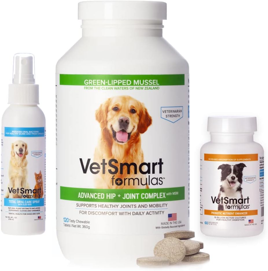 Combination: Advanced Hip & Joint, Probiotic, Oral Care