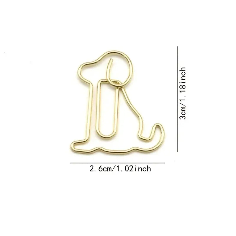 Dog-shaped Paper Clips