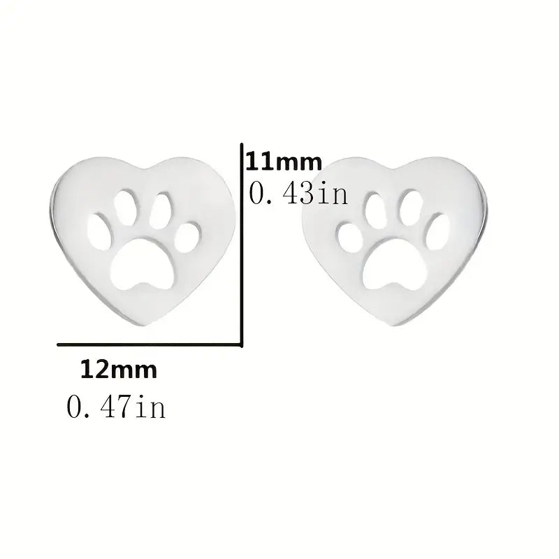 Dog Heart Footprint