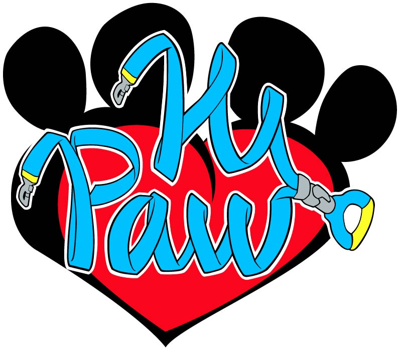 Hi Paw Logo Vinyl Sticker: 5" or 2"