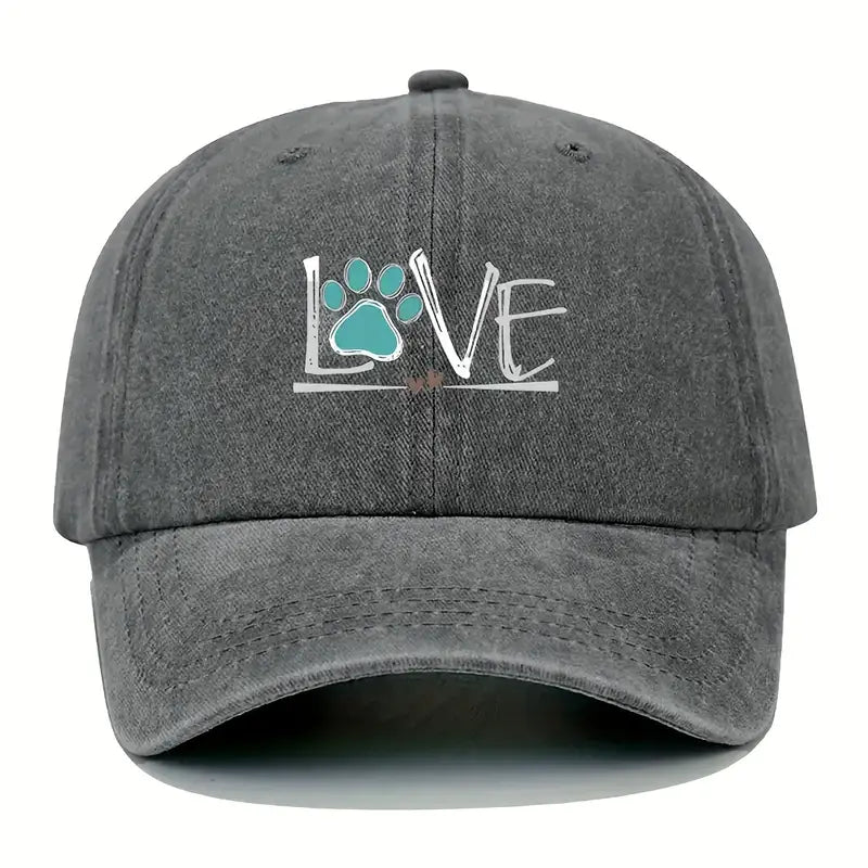 Love Paw Distressed Hat