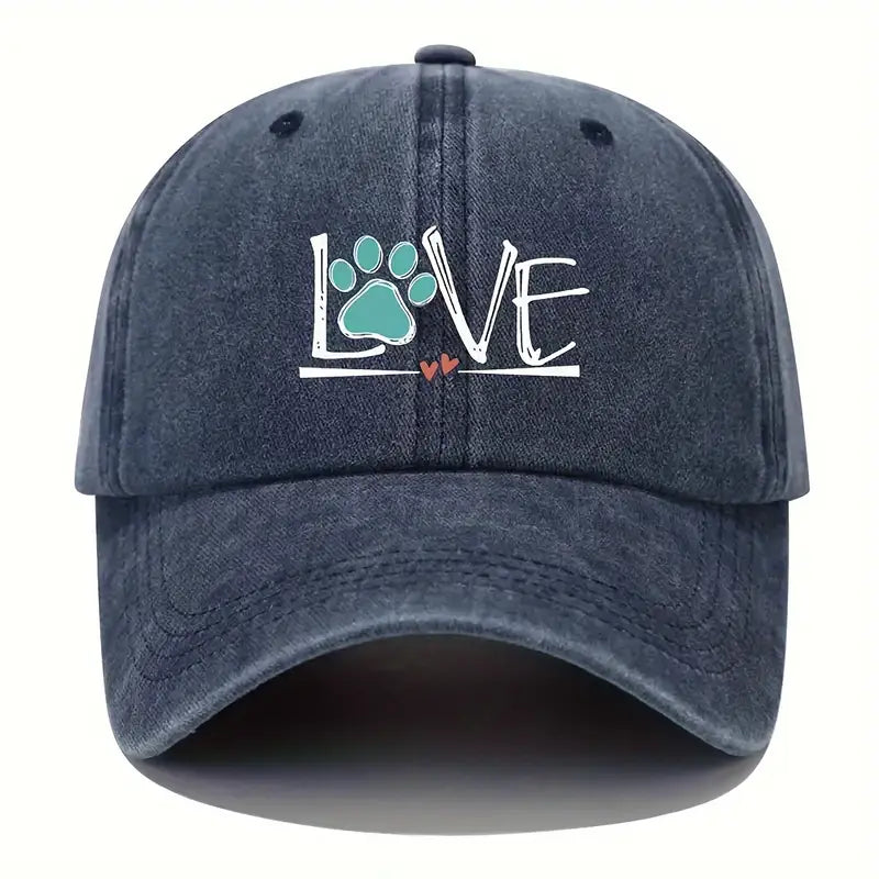 Love Paw Distressed Hat