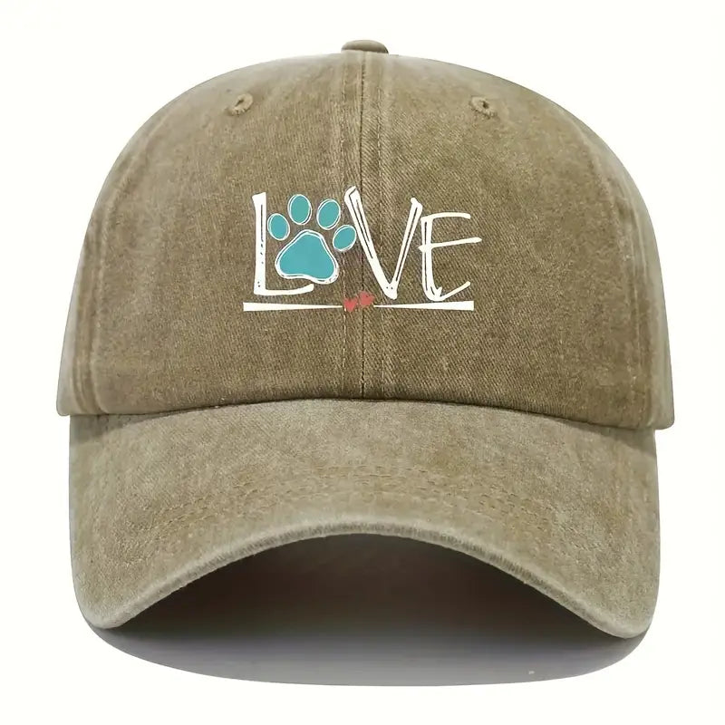 Love Paw Distressed Hat