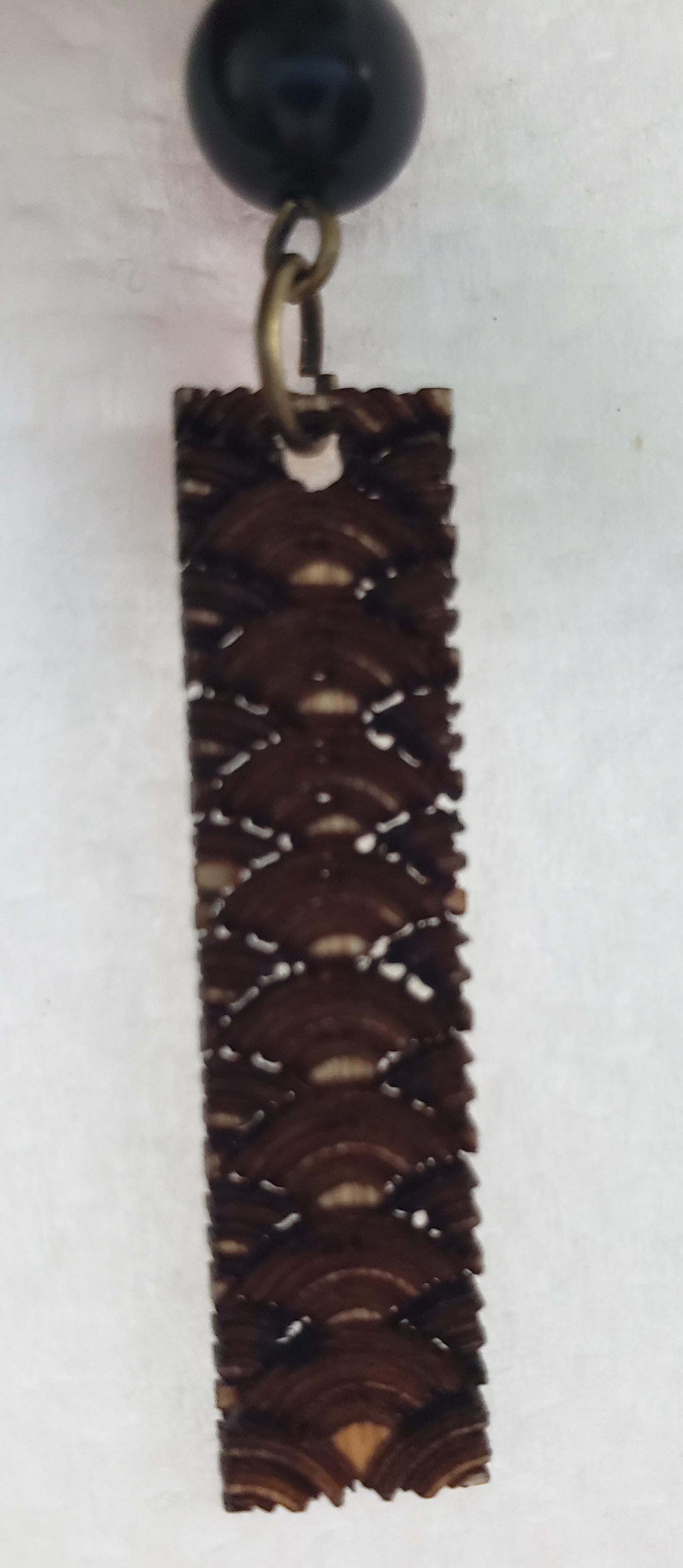 Mauna Kea w/Black Wooden Earrings