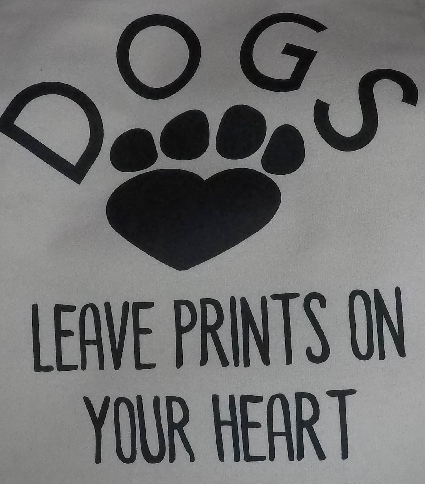 Dogs Leave Prints On Your Heart Tote Bag