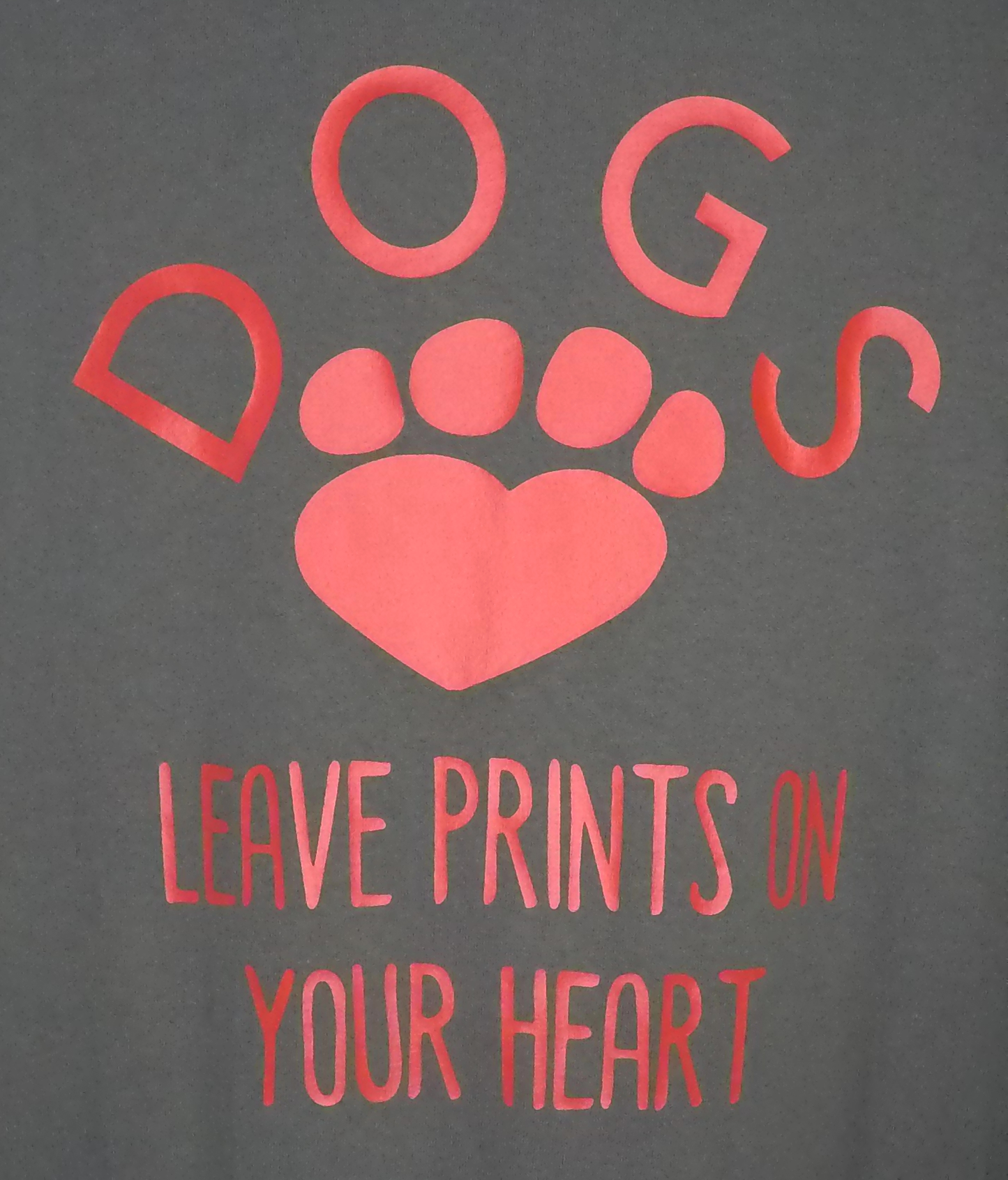 Dogs Leave Prints On Your Heart (Smoke) T-shirt