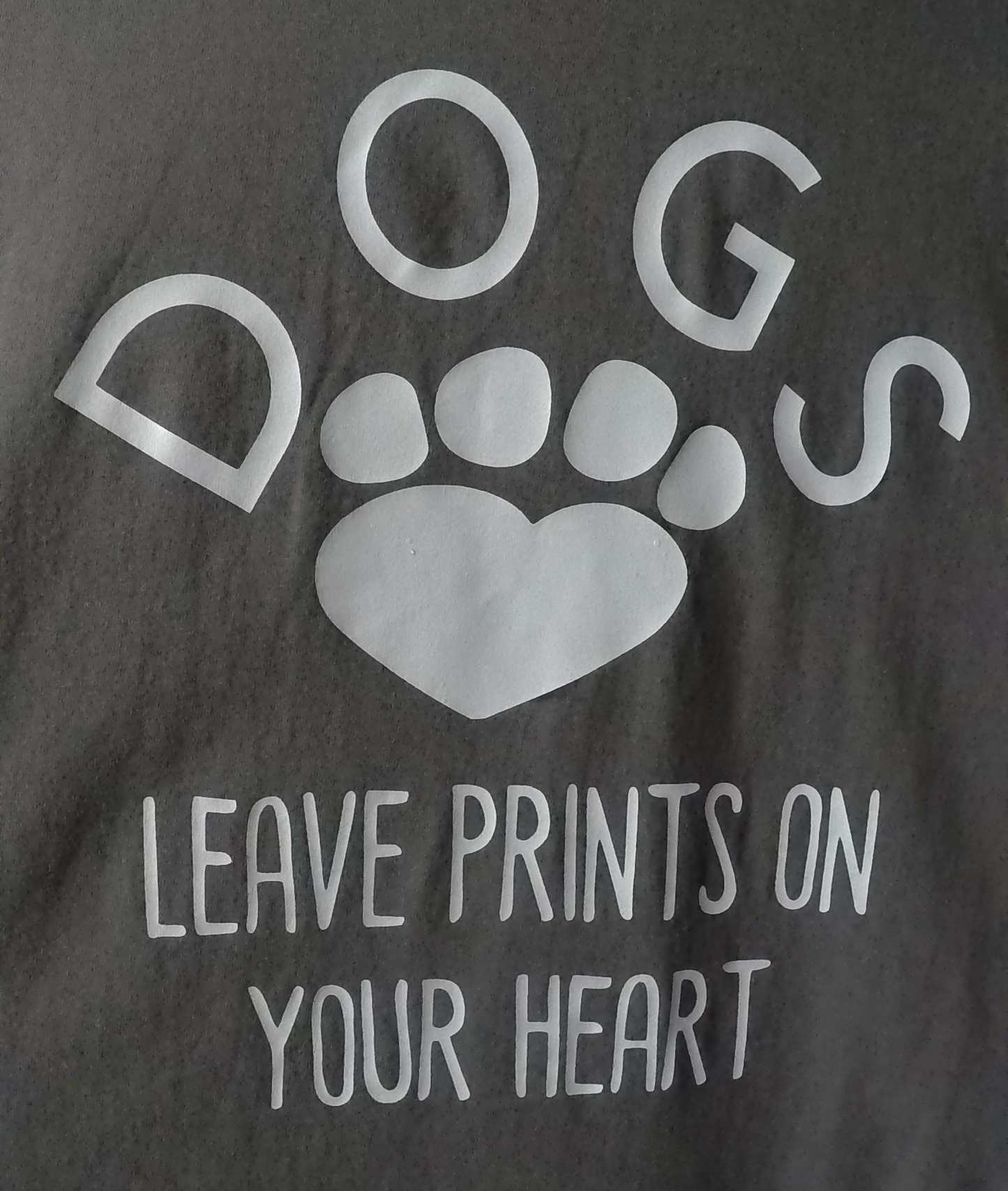 Dogs Leave Prints On Your Heart (Smoke) T-shirt